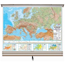 Eastern Hemisphere Advanced Physical 3-Map Wall Map Set