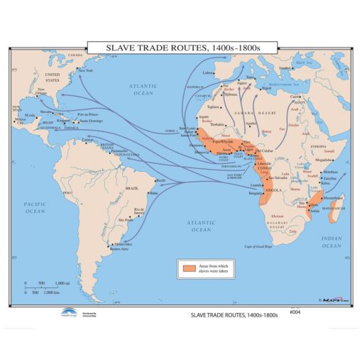 Slave Trade Routes 1400s-1800s