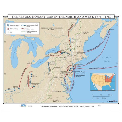 The Revolutionary War in The North and West 1776-1780