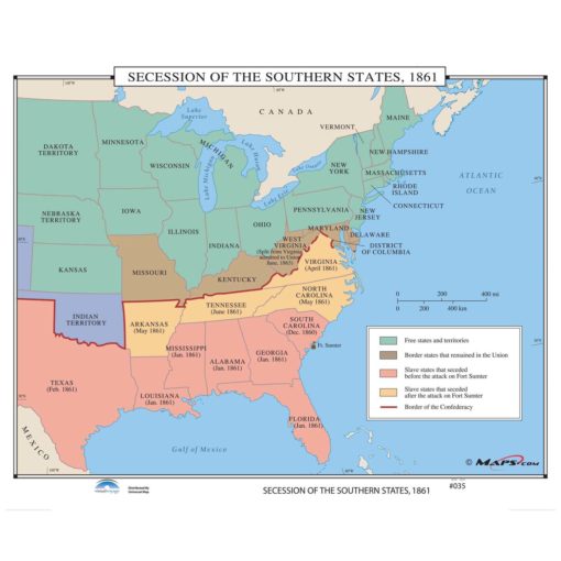 Secession of The Southern States 1861