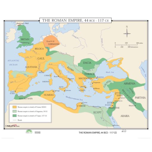 Growth in the Roman Empire 44bce - 117ce