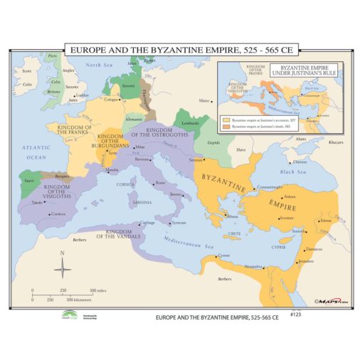 Europe & Byzantine Empire c 526ce