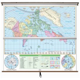 Canada/World Essential Wall Map Set