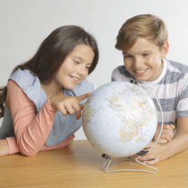 Earth Political 3D World Globe Puzzle In Use