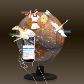 Astronomer 2 in 1 Globe Constellation Lifestyle View
