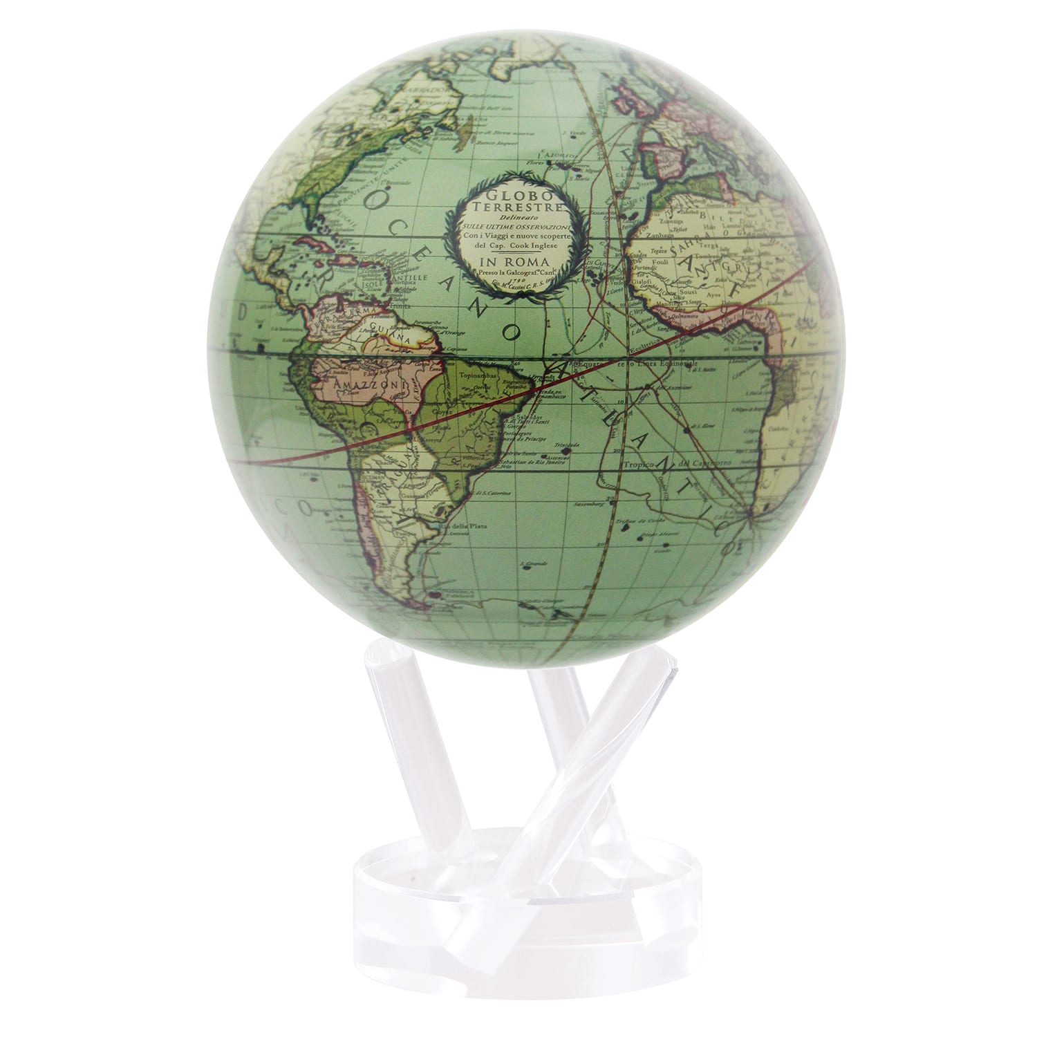 1 Pcs Mini Vintage Globe World Map English Edition Desktop Rotating Earth Globe 