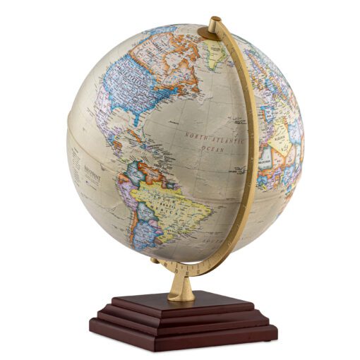 Waypoint Geographic Atlantic Desk Globe - Side View