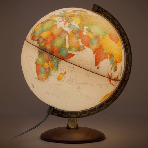 Como Globe Illuminated Side View