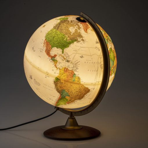 Colombo Globe Illuminated Side Back View