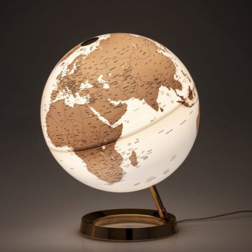 Light & Color Globe Copper Illuminated