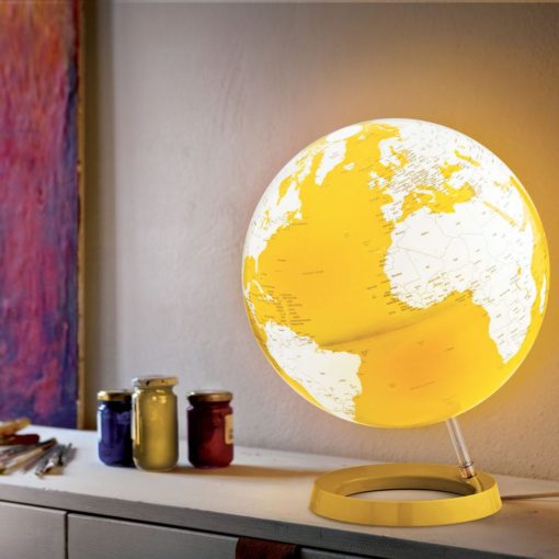 Light & Color Globe (yellow) Illuminated