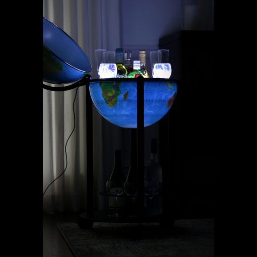 Empire Br Globe Illuminated & Opened Lid