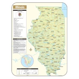 Illinois Wall Maps