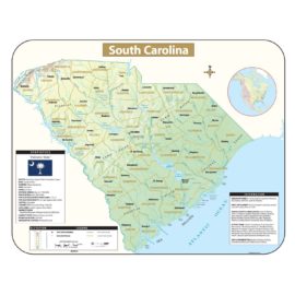 South Carolina Wall Maps